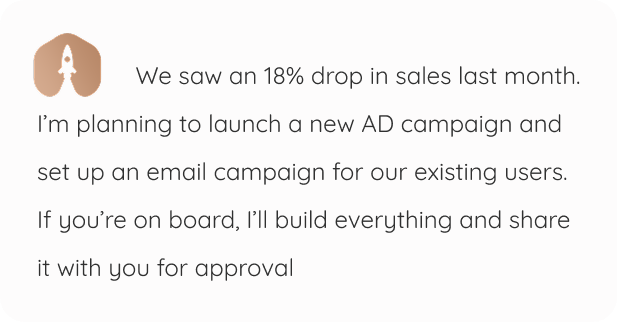 Dealsflow interface showing a Meta ad campaign prepared for approval